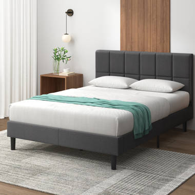 Andover Mills Mei Tufted Upholstered Low Profile Bed Reviews Wayfair Canada